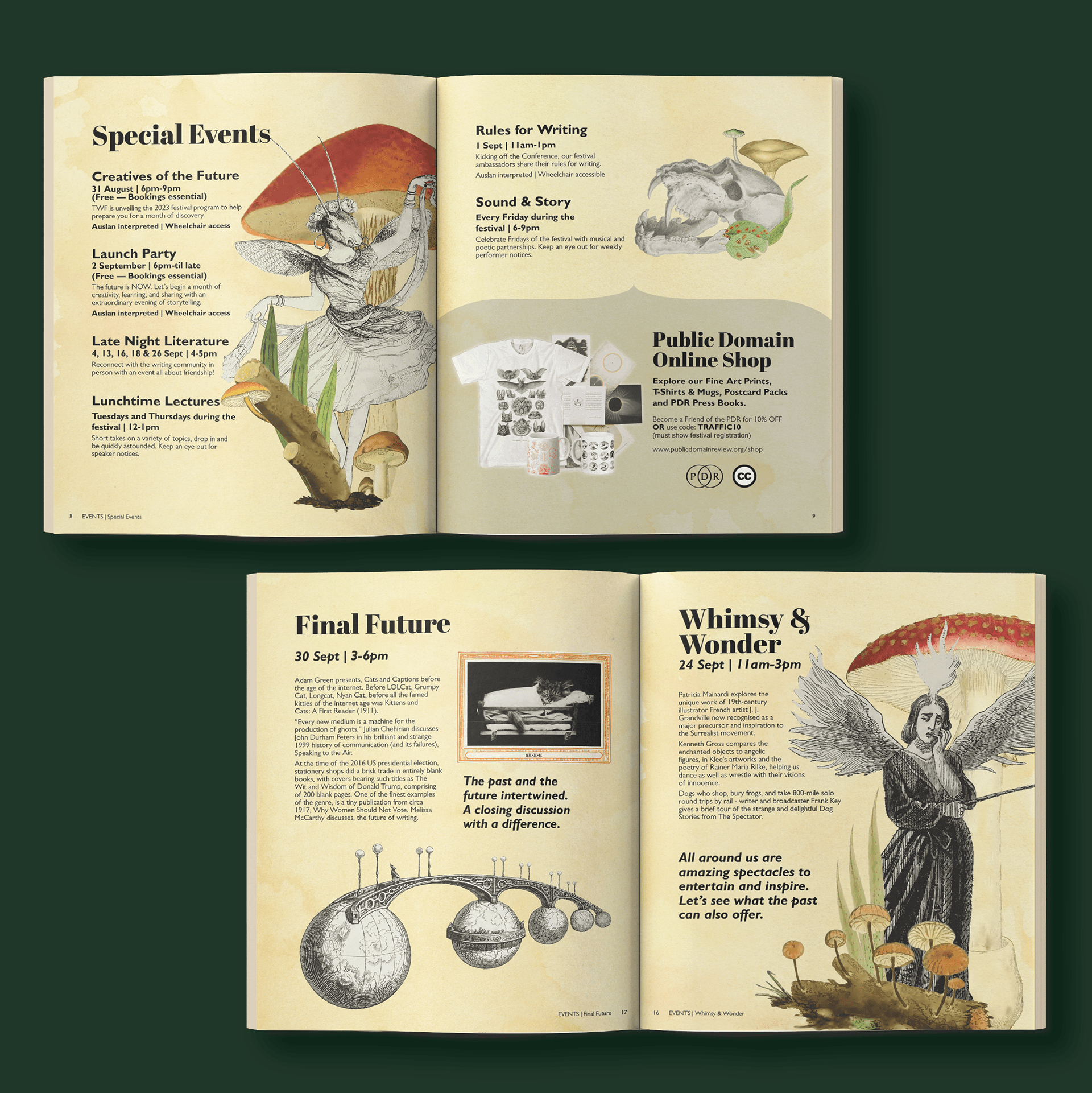 A spread of two of the pages from Alyssa Beauclerc's traffic book project.